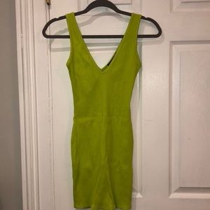 Naked wardrobe lime green dress